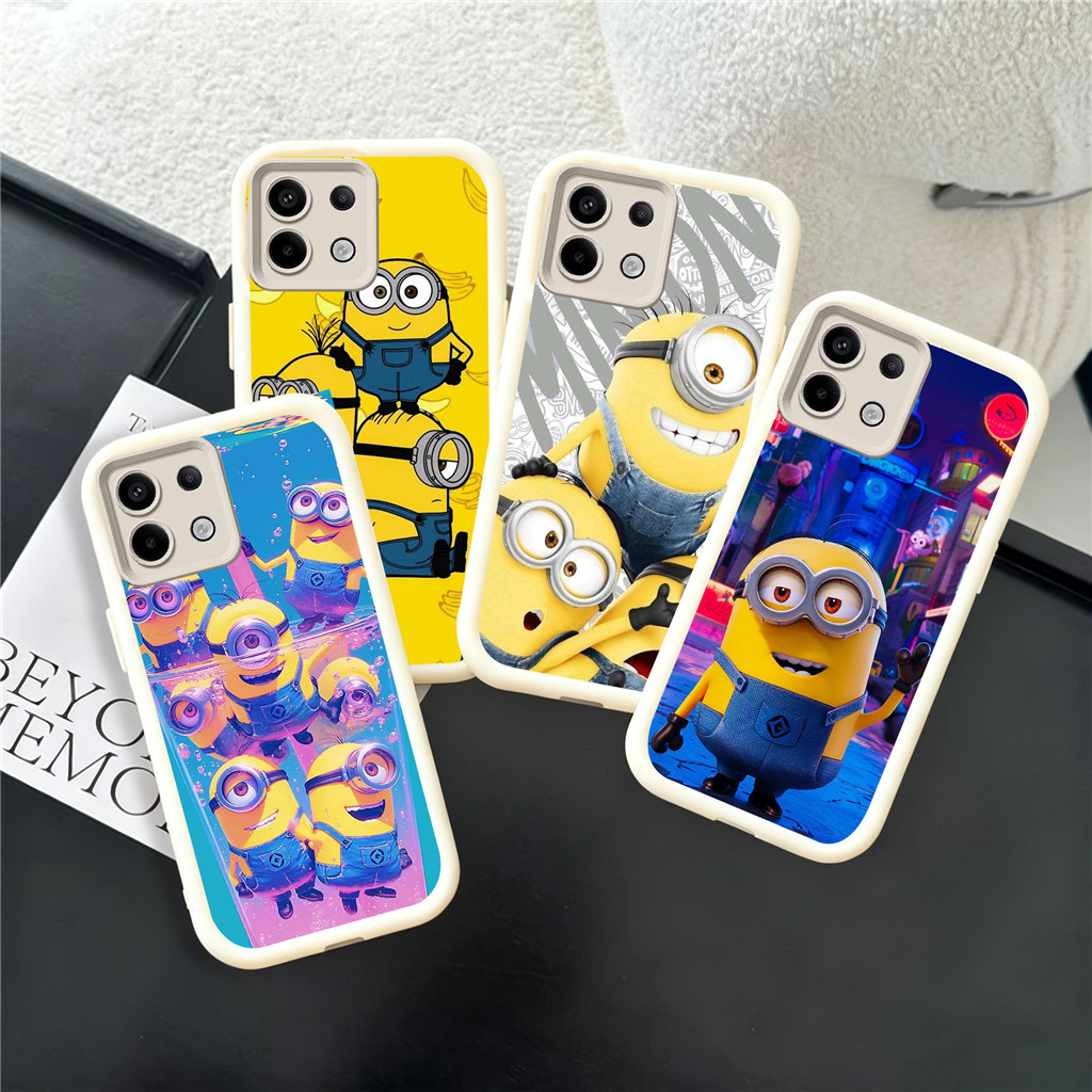 WB33 น่ารัก Minions Liquid HD สําหรับ Hp ชุบ Tecno ITEL Infinix Spark Pova POP Zero P55 RS4 30 5 A70