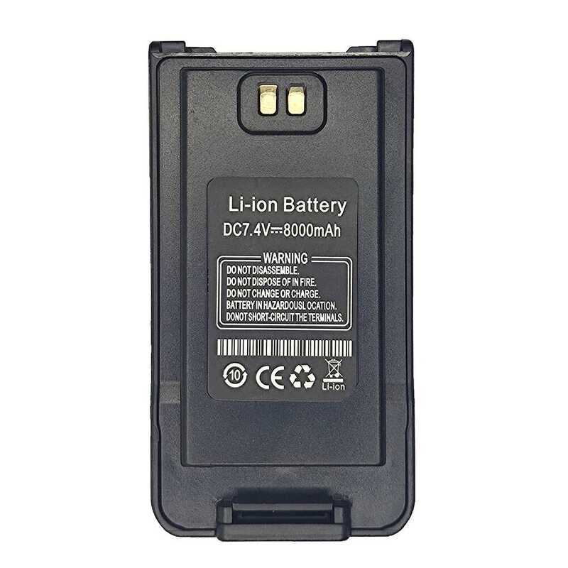 ▥  Uv-9R PLUS 8000Mah Li-Ion Battery Support USB Cable Charge For Walkie Talkie Uv-9Rplu