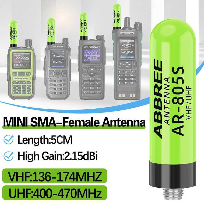 ▥  Ar-805S Sma-Female Dual Band High Gain Antenna For  Uv-21 PRO Uv-5R Mini Uv-5Rh