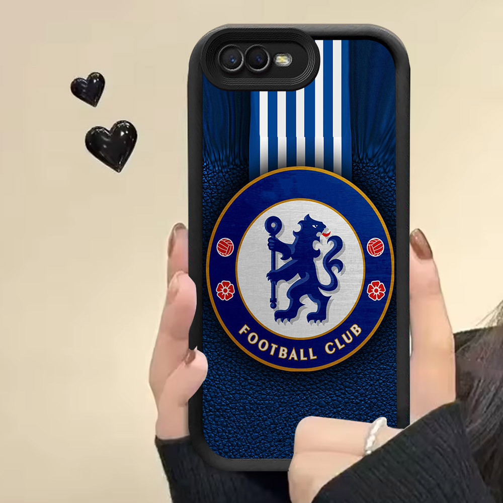 R6 Blue CFC เคสซิลิโคนสําหรับ OPPO A12E A39 A83 A1K A3S A37