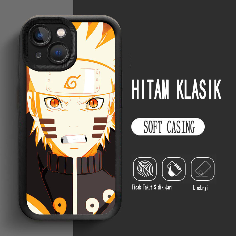 เคสสําหรับ iPhone X 17 15 XR XS 16 Pro Max Soft L-16 Naruto