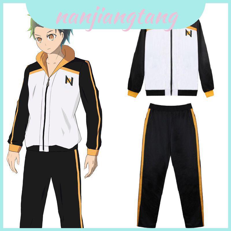 ชุดคอสเพลย์ Natsuki Rezero Stylish Subaru สไตล์ญี่ปุ่นสำหรับแฟน ๆ อานิเมะ