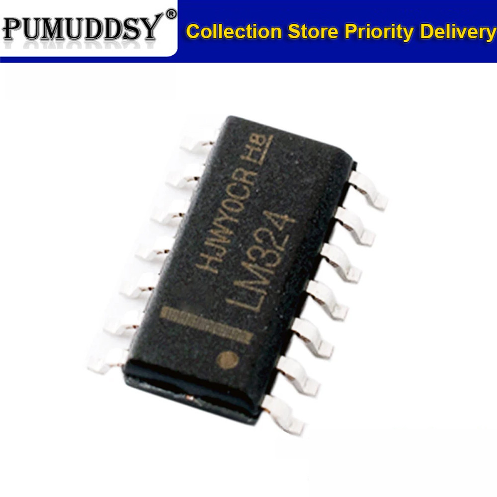 10PCS LM324DR LM324 SOP14 SOP SMD LM324DR2G LM324DT ใหม่เดิม