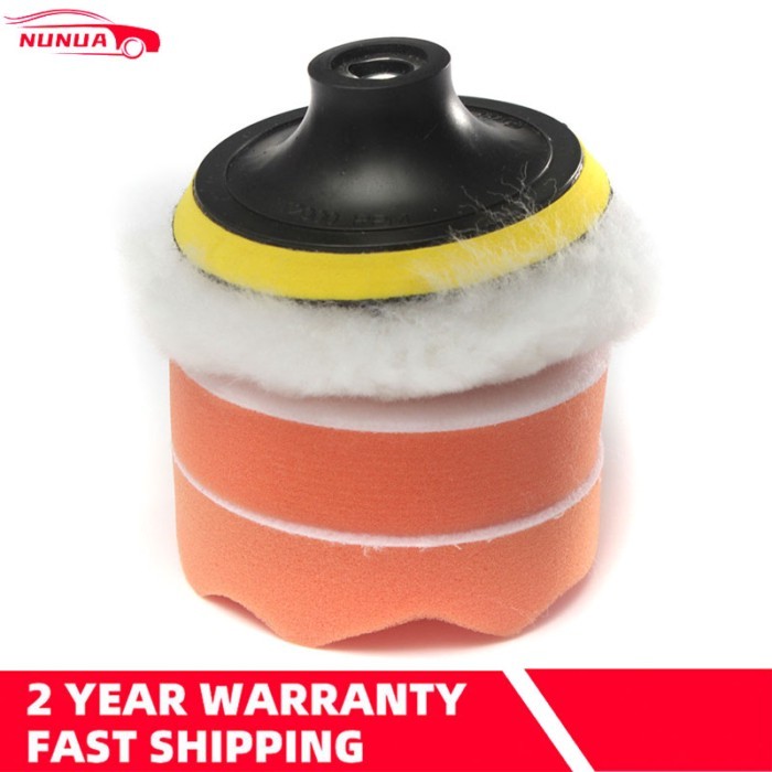 5Pcs Wool Buffing Pad Set 4 inch Auto Car Sponge Polishing Pad Kit For Car Polisher + M10 Thread Dr