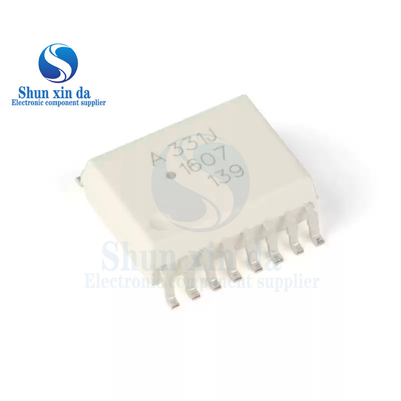 10PCS ACPL-331J-500E ACPL-331J A311J 311J HCPL-A311J SOIC-16 SMD 1.5 Amp เอาต์พุต IGBT Current Gate 
