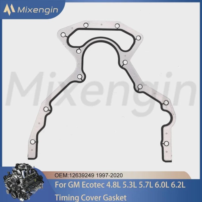 LS Timing Rear Cover Gasket Fit GM 4.8 5.3 5.7 6.0 6.2 L T LM7 LQ9 LS3 LS2 L99 Chevrolet Cadillac B