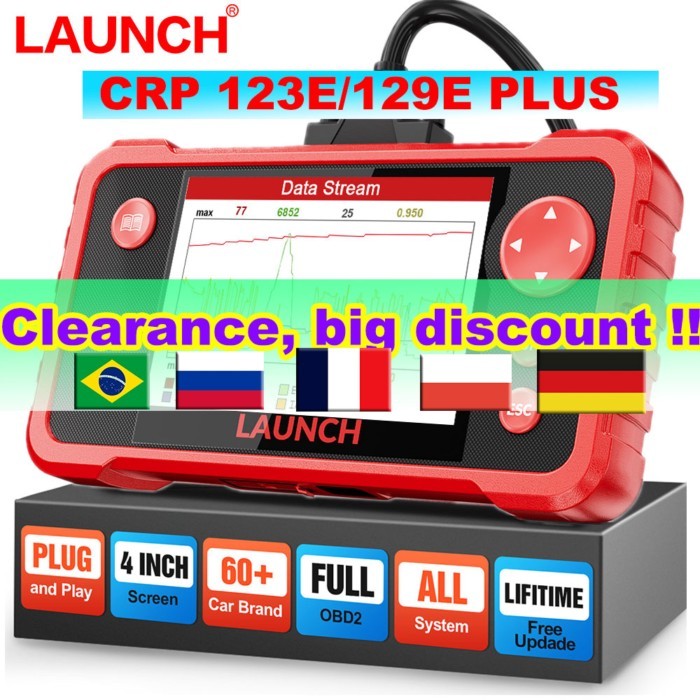LAUNCH X431 CRP123 V2.0 PLUS/CRP123E Plus/CRP129E Plus Full System Diagnostic Tool OBD2 Scanner 3 R