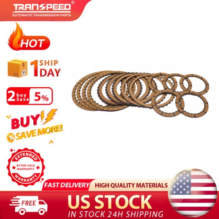 TRANSPEED 8F35 Transmission Clutch Plate Friction Kit For Ford Bronco Sport