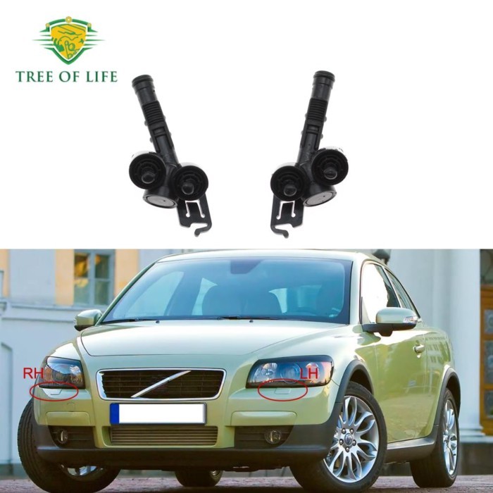 For VOLVO S40 C70 C30 V50 2006 2007 2008 2009 2010 2011 2012 Front Headlight Washer Nozzle Cover He