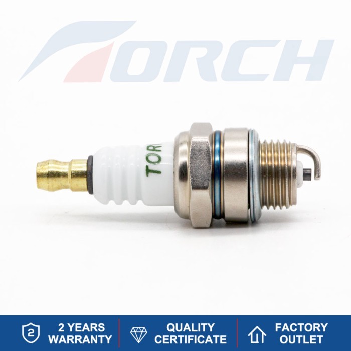 4-6PCS Small Engine Nut Type Spark Plugs TORCH L7RTC Replace for WSR6F BPM7A BPMR7A Denso W22MP-U W