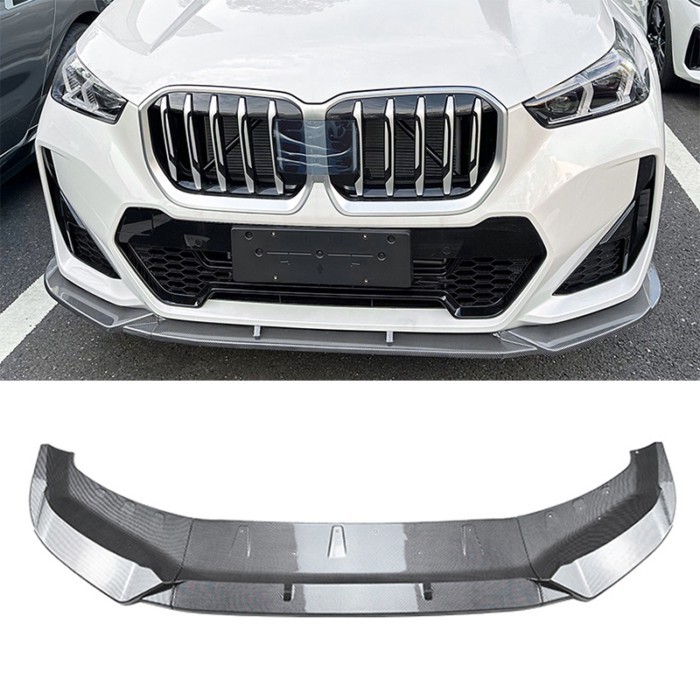 Front Bumper Lip Spoiler Diffuser Splitters Body Kit Aprons Cover Guard Trim For BMW X1 U11 M Sport