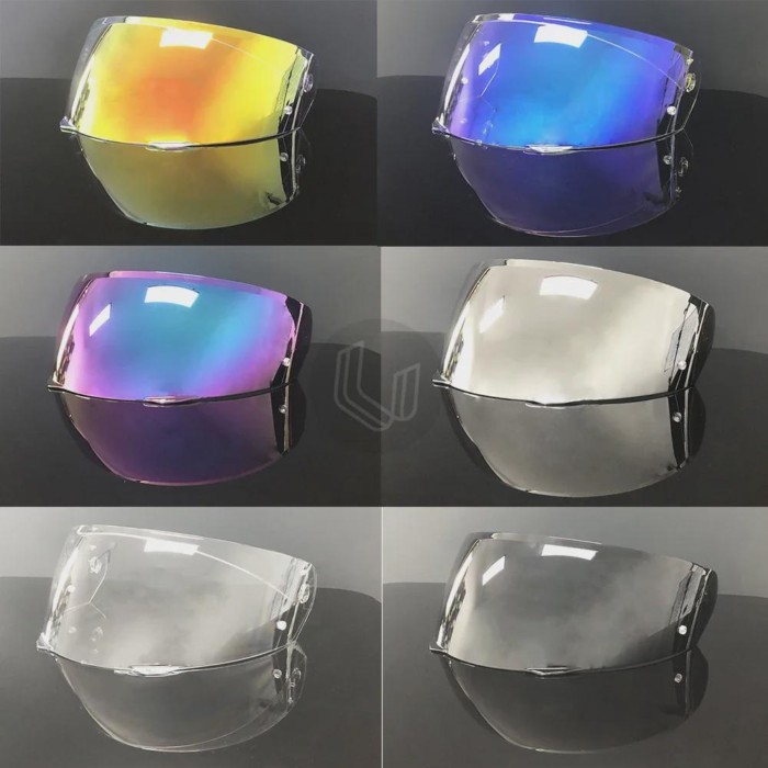 i90 Helmet Visor For HJC i90 Hj-33 Motorcycle Helmet Visor goggles plating silver red Replacement L