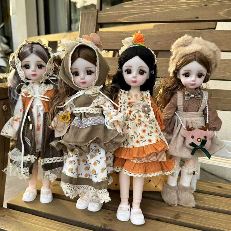 C cm Girl Doll High-value Hengchao Confused Barbie 30 Princess Doll Set bjd Baby Clothes Dress Up