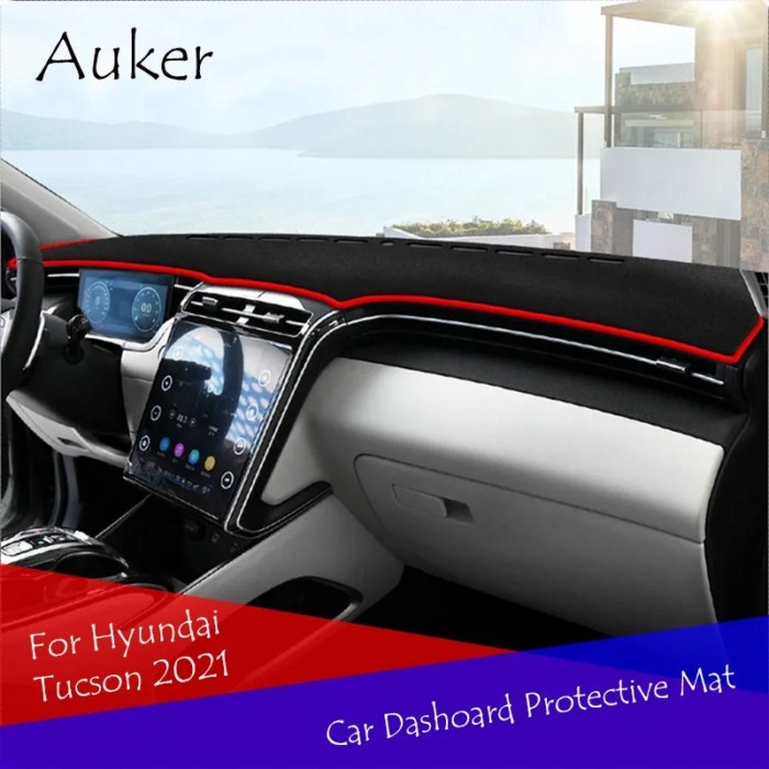 Car Dashboard Protective Mat Shade Cushion Photo Polyester Pad Interior  For Hyundai Tucson NX4 202