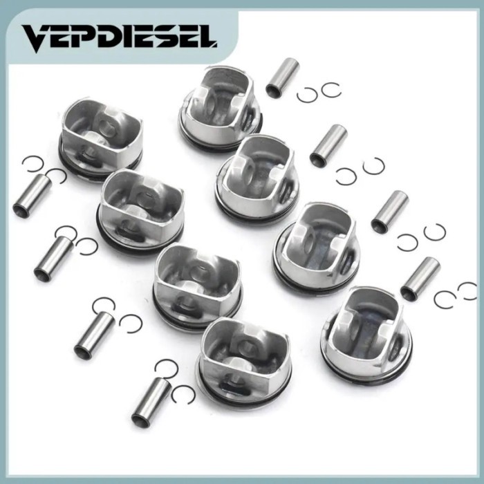VEPDIESEL 8x Pistons Rings Set STD Φ84.5mm / Φ20mm For AUDI S5 A6 A8 Q7 VW Touareg 4.2L V8 DOHC 40V