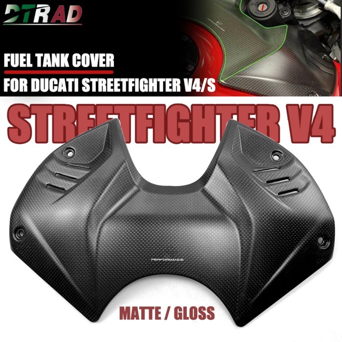 2020-2022 For DUCATI Streetfighter V4 V4S SP 2021 Accessories Motorcycle Carbon Fiber Front Fuel Ta