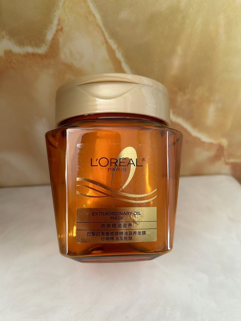 ใหม่ ยิงจริง❤ ดูรูปภาพของทําความสะอาดโรงงานคุณภาพ40➕ ค่าส่ง LOreal Hair Mask Essential Oil c6c 3b5