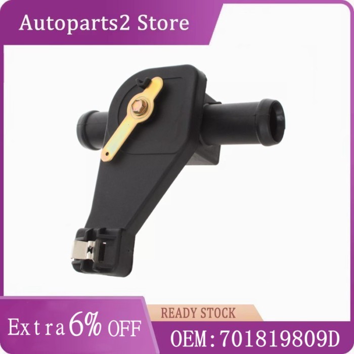 Coolant Heater Control Valve 701819809D For VW Transporter Caravelle T4 1.9 TD 2.0 2.4 D 2.5 TDI 19