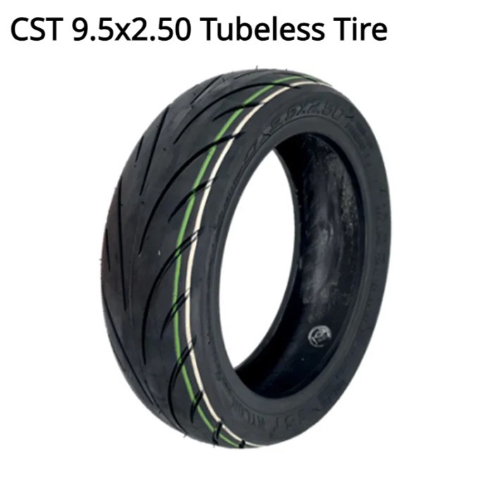 CST 9.5x2.50 Tubeless Tire for Xiaomi M365/1S Series Niu Electric Scooter, KQi3 PRO Wheel Parts