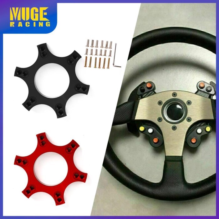 New 70MM Aluminum Wheel Spacers Adapter Plate Ring Upgrade 13/14" Steering Wheel Wheel Base For Thr