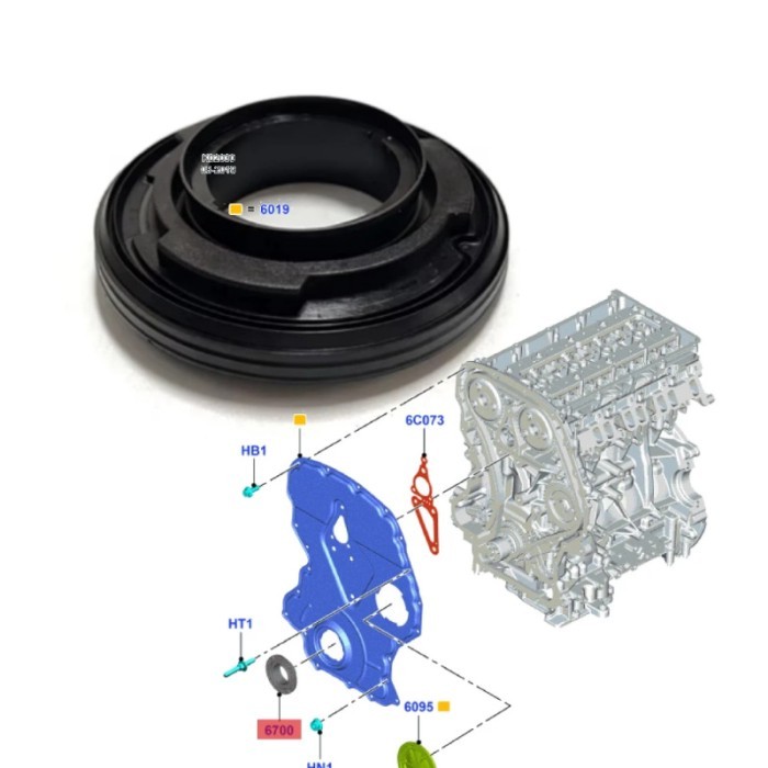 FOR FORD TRANSIT MK4 Crankshaft Oil Front Seal Assy 3S7Q-6700-AD 1920072 FK2Q6700AA 3S7Z6700B 3S7Q6