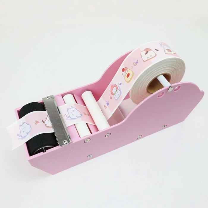 Water Activated Tape Dispenser Gum Tape Set Wet/Cut Kraft Gummed Tape Cutter for Box Sealing Waterc
