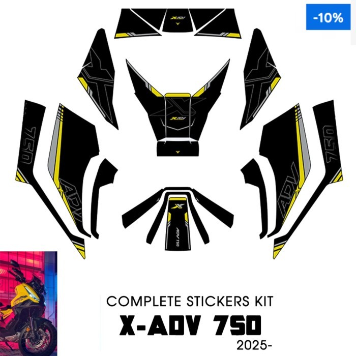 For HODNA X ADV 750 XADV 750 2025 Motorcycle Accessories Frosted Full Graphic Kit XADV X-ADV 750 XA