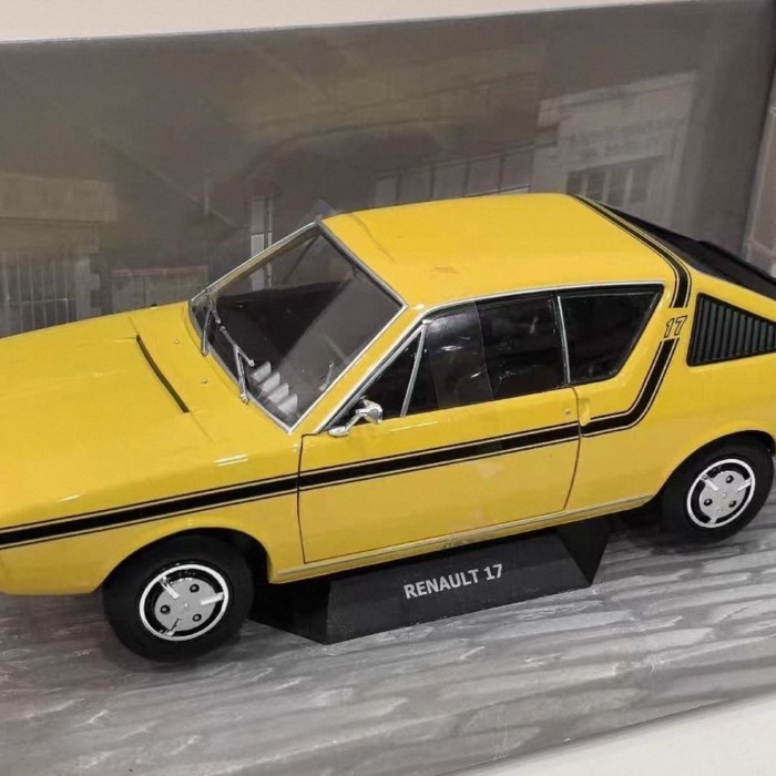 SOLIDO 1/18 RENAULT 17 1976 RENAULT Racing Model Alloy สามารถเปิดประตูซ้ายขวาได้