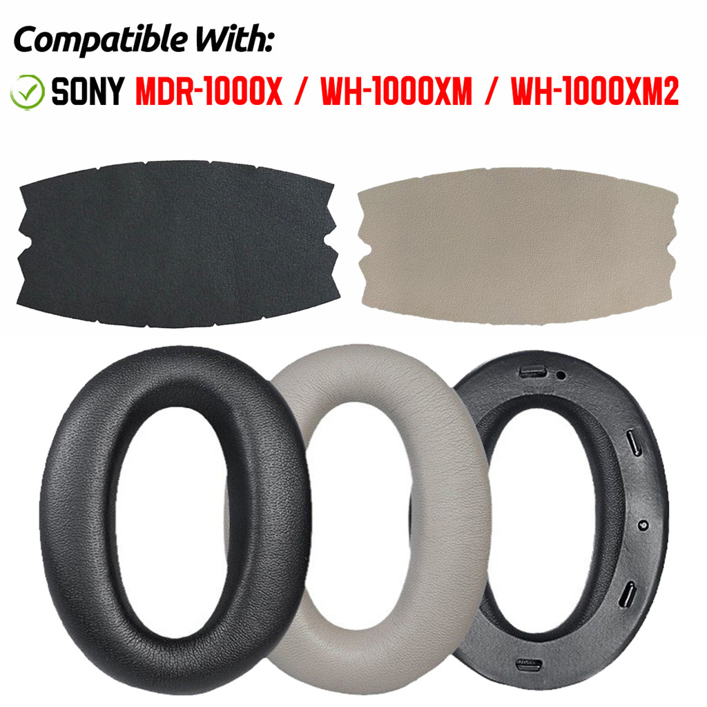 สําหรับ Sony MDR-1000X / WH-1000XM / WH-1000XM2 หูฟัง Earpads Head Band Beam เบาะฟองน้ําชุดหูฟัง Earmuffs เปลี่ยนฝาครอบ