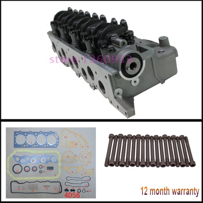complete cylinder head assembly gasket bolt for Hyundai H1 H100  2.5 D 8V 93-98 engine : 4D55 4D56