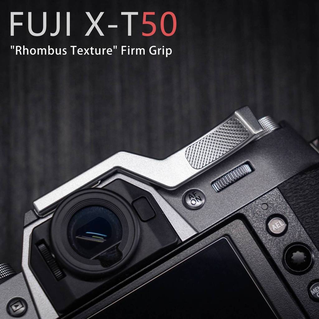 อลูมิเนียมโลหะรองเท้าร้อน Thumb-Up Hotshoe Thumb Up Grip สําหรับ Fujifilm X-T50 Fuji xt50 กล้อง Hand