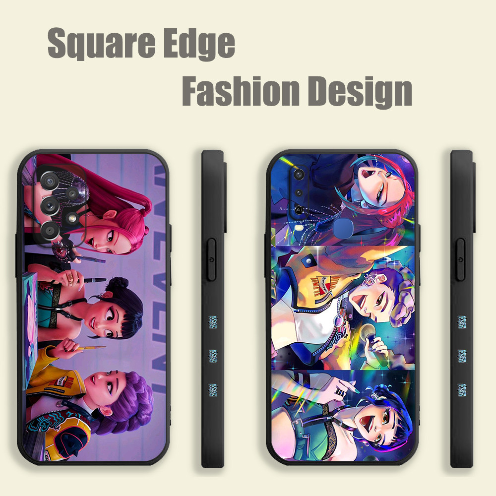 สําหรับRealme GT Neo 5 Se C67หมายเหตุ50 12X C63 C65 GT 6 13 PRO PLUS Kpop Demon Huntersสีชมพูสุนทรีย