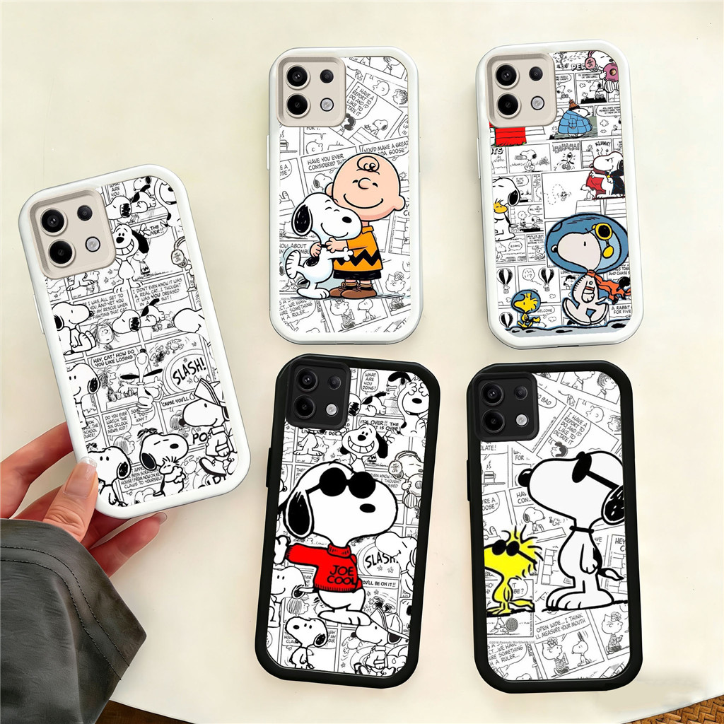 WC40 Snoopy Casing สําหรับ Hp ชุบ Tecno ITEL Infinix Spark Pova POP Zero 5 P55 RS4 8 A70 GO 30 7 202