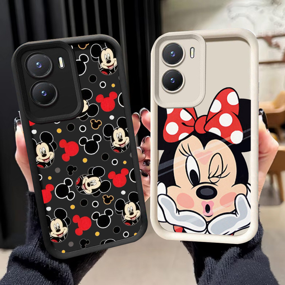 N-6 Mickey Soft Casing สําหรับ VIVO Y55 V17 V19 Neo Y75 T1 5G