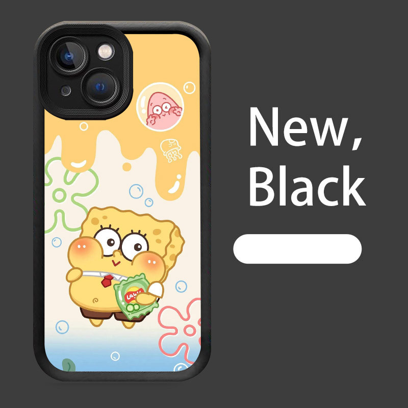 เคสสําหรับ iPhone 8 14 13 7 Pro Max Plus W-11 น่ารัก SpongeBob