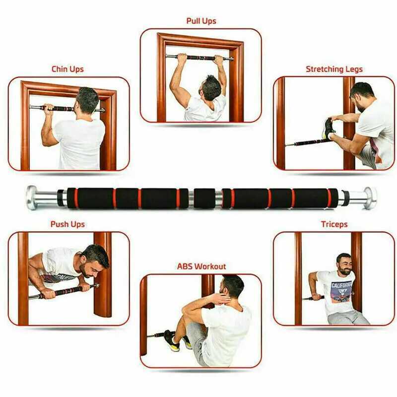 C Door Pull Up Bar Home Doorway Chin Up Bars Fitness Workout Stretching Sit-Up