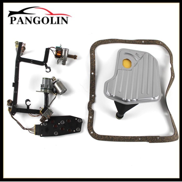 9pc 4L60E and 4L65E Transmission Solenoid Kit W/Harness Fit for 1993-2005 GM Transmission Drivetrai