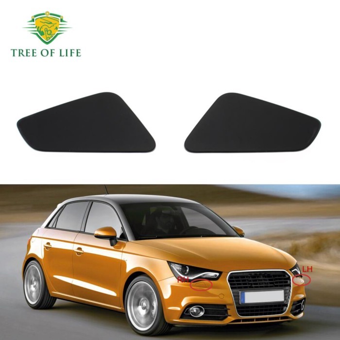8X0 807 754 Front Bumper HeadLight Lamp Washer Spray Cleaning Actuator Cover Cap For Audi A1 2010 2