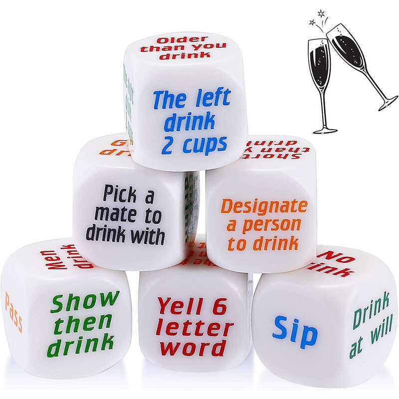 English Wine Order Dice Dice English Dice Sacker Dice 6 ชิ้น 2.5 ซม
