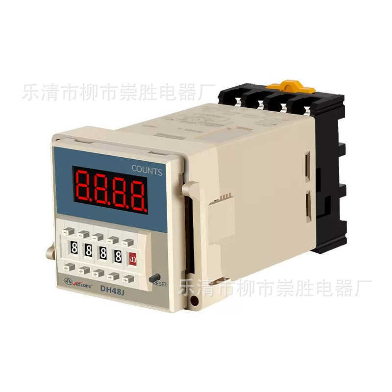 เคาน์เตอร์จอแสดงผลดิจิตอลอัจฉริยะ DH48J รีเลย์เคาน์เตอร์ DH48J-8 8 Pins ฐานฟรี