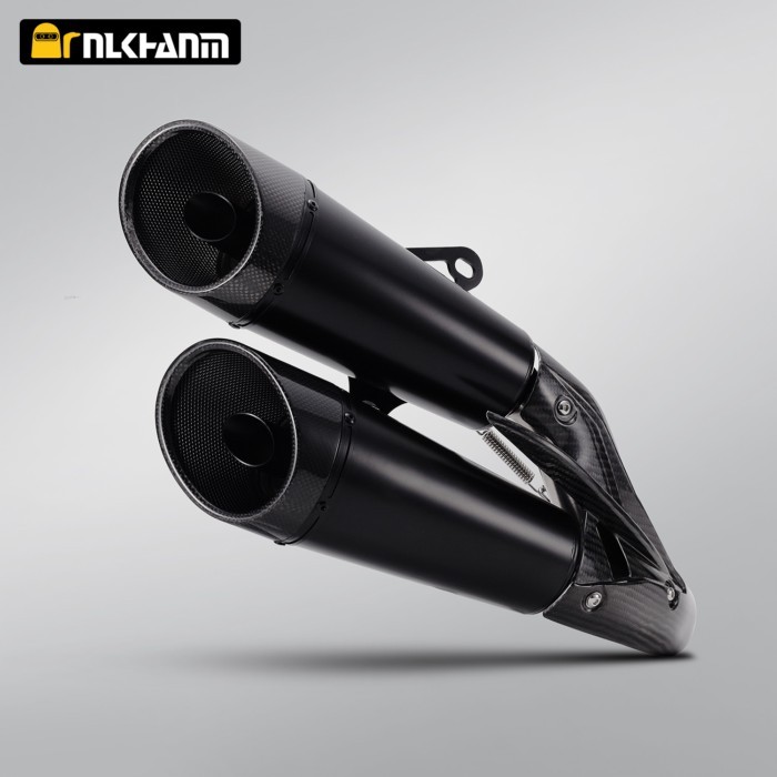 Motorcycle exhaust system modification with Zard double pipe for kawasaki zx4rr zx4r zx25r zx25rr 2
