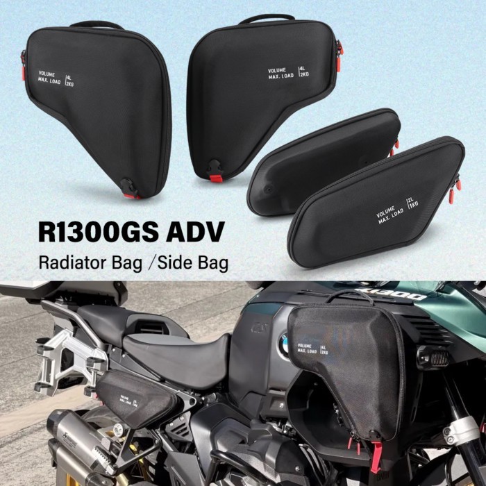 For BMW R1300GS Adventure R 1300 GS ADV GSA1300 R1300 GSA 2024- Motorcycle Radiator Cowl Bag Frame