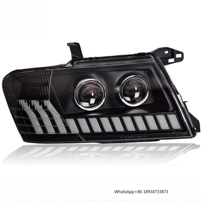 LED Lens Headlight for Mitsubishi Pajero V73 Modified Headlight Assembly V77 V75 LED Headlight Dayt