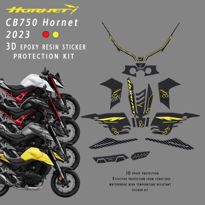 2023 hornet cb750 Motorcycle accessories For Honda CB750 CB 750 Hornet 3D Epoxy Resin StickerProtec