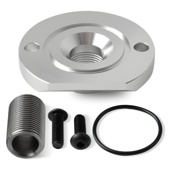 Oil Bypass Eliminator 13/16-16 for Chevy SBC,BBC(Except Gen V and Gen Vl Engine) silver