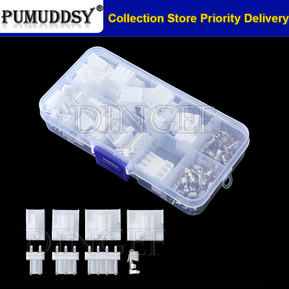 120 ชิ้น/กล่อง JST VH3.96 Pin Header Connector 2/3/4 Pin JST VH 3.96 มม.ปลั๊กหญิงซ็อกเก็ตพลาสติก Ter