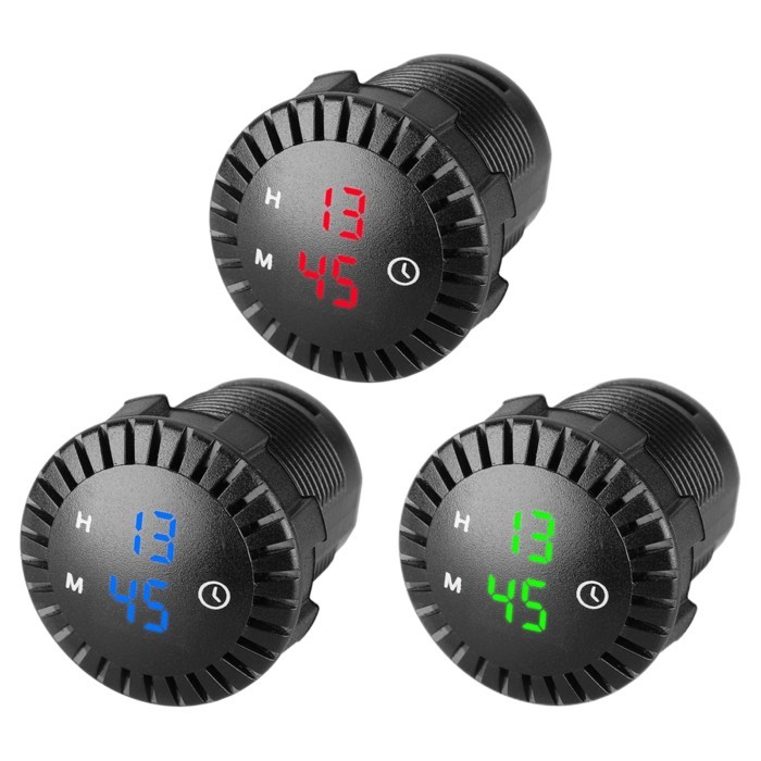 12V/24V Touch Digital Clock 24 Hours High for Car