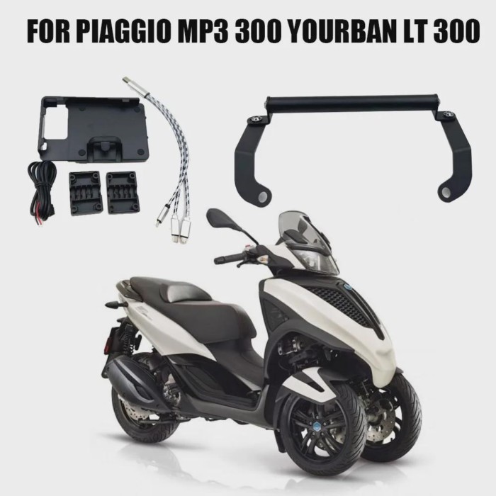 For PIAGGIO MP3 300 Yourban LT 300 LT300 Smartphone GPS Mount Holder Navigation Bracket