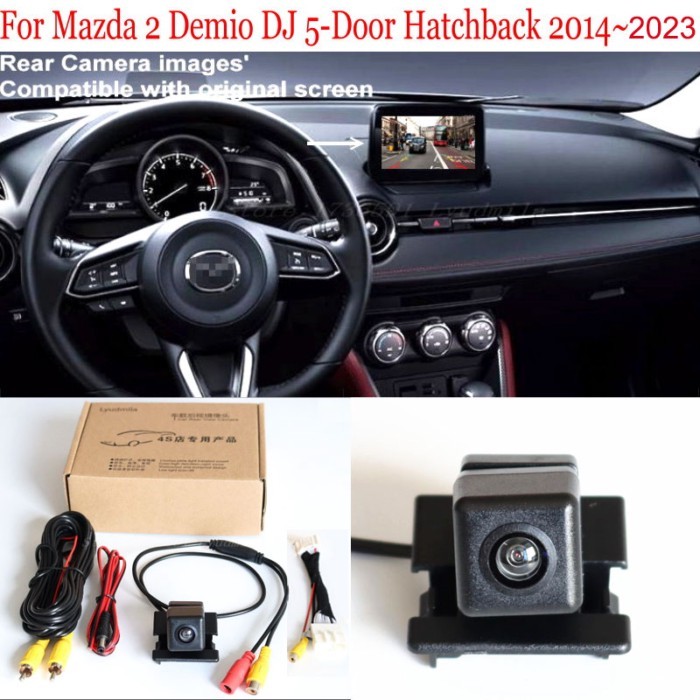 FOR Mazda 2 Hatchback 5 Doors Mazda2 DEMIO DJ 2014~2023 HD Car Rear View Camera 28 Pin Adapter Cabl