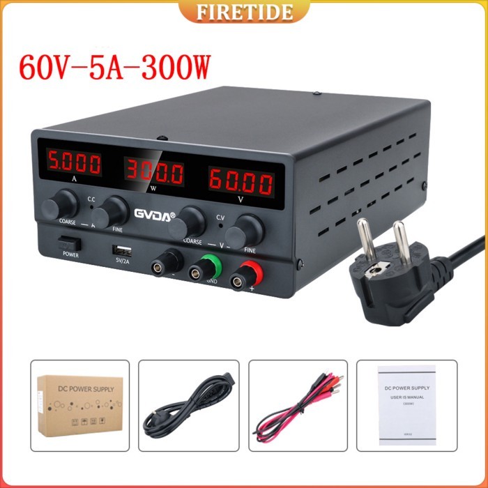 60V 5A Switching Bench Power Source Adjustable DC Power Supply 30V 10A Lab Power Supply 300W Voltag